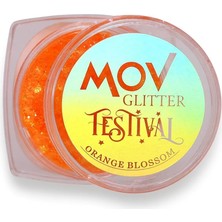 Uravas Store Mov Krem Glitter Festival No:07 Orange Blossom – Turuncu Narenciye Işıltılı Krem Glitter – Yüz & Vücut Için Kalıcı Parlak Makyaj