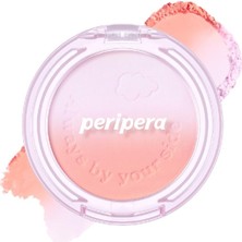 Uravas Store Peripera, Doğal Görünüm Sunan Iki Tonlu Pudra Allık Perıpera Pure Blushed Custom Cheek 002 Fluffy Peach