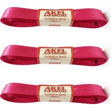 Akel Dar Dokuma Fışya Saten Kurdele - 2 Cm. x 10 Metre - 3 Adet