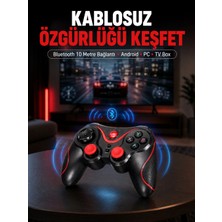 Renas Store Gelişmiş Kontrol Hassasiyeti Sunan Kablosuz Bluetooth Oyun Kolu