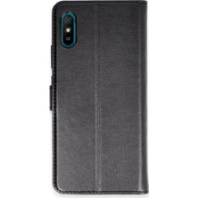Techora Sale Newface Xiaomi Redmi 9A Kılıf Trend S Plus Kapaklı Kılıf - Siyah