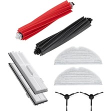 Uravas Store Roborock S8 Sonic Pro Ultra S8 ile ile Uyumlu Fırça Paspas Bezi Filtre Yedek Set