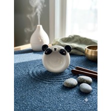 Lu Atelier Bao Panda Endişe Taşı | El Yapımı Polimer Kil Kaygı Taşı | Sevimli Panda Fidget Taşı | Stres Azaltıcı Rahatlama Taşı