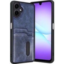 Techora Sale Newface Samsung Galaxy A07 4g Sara Kartvizitli Deri Kılıf - Lacivert