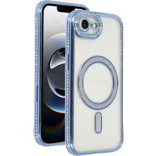 Techora Sale Newface Apple iPhone 16E Joke Simli Magneticsafe Kılıf - Mavi