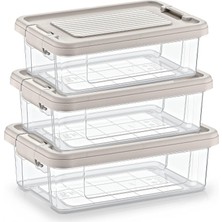 Uravas Store Hobby Life Infinity 4’lü Mini Boy Saklama Seti (4 x 0.8 Litre) – Mat Dokulu, Istiflenebilir Kilitli Kapaklı Premium Gıda Kabı