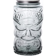 Uravas Store San Miguel Tarro Tiki Metal Kapaklı Kavanoz 6 Litre