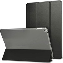 Uravas Store Coverzone iPad 11.nesil A16 11INÇ/10.NESIL 10.9inç ile Uyumlu Kılıf Saydam Arka Kapak Flip Smart Cover Katlanabilir Standlı Darbe Emici Koruyucu Tablet Kılıfı Akıllı Uyku Özellikli Siyah