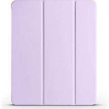 Uravas Store Constraın - iPad Air 13 2025 M3 Smart Cover Kalem Bölmeli Standlı 1-1 Kılıf - Lila 5