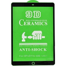 Uravas Store Apple iPad 5. Nesil 9.7" 2017 ile Uyumlu Tablet Seramik Ekran Koruyucu A1822 A1823 Siyah