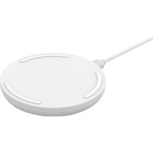 Uravas Store Belkin Boostcharge 10 W, iPhone 15, 14, 13, 12, Se, 11, Xs, Xr, X,8, Samsung Galaxy, Google Pixel Uyumlu Hızlı Kablosuz Şarj Cihazı, Beyaz, WIA001VFWH