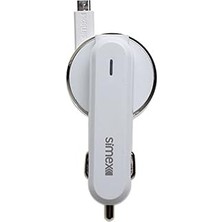 Uravas Store Simex Micro USB Araç Şarj Aleti 3.1A Kırılmaz Garantili 80CM Flat Kablo