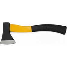 Uravas Store Aksu Profesyonel Kauçuk Saplı Balta – 35CM Sap 8cm Kesim Ağzı (Sarı-Siyah)