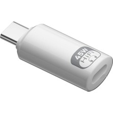 Uravas Store Livx Usb-C To Lightning 8pin Adaptör, Kulaklık Uyumlu 45W Hızlı Şarj, Ses + Şarj Destekli, USB 2.0 Veri Transferi Otgto