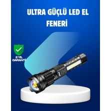Shopwave Güçlü LED El Feneri Şarj Edilebilir Çok Modlu