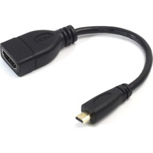 Uravas Store Alfais 5139 Micro Mikro HDMI Çevirici Dönüştürücü Adaptör Kablosu 15CM