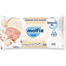 Uravas Store Molfix Yenidoğan Izotonik Sulu Islak Havlu, 50 Yaprak