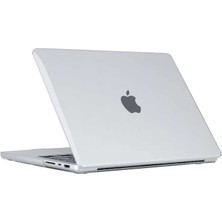 Uravas Store Undeplus Macbook Pro 16INÇ M3/m4/max A3403 A3186 A2991 ile Uyumlu Kılıf Kristal Ön Arka Şeffaf Kapak Renksiz
