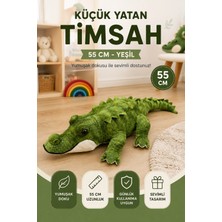 Open City 55 cm Peluş Timsah Küçük Boy Yumuşak Oyuncak Uyku Arkadaşı Sevimli Peluş Timsah