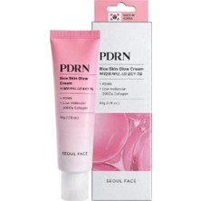 Seoul Face Pdrn Rice Skin Glow Cream – Pdrn & 300DA Düşük Moleküler Kolajen Içeren Işıltı ve Nem Kremi 50 G