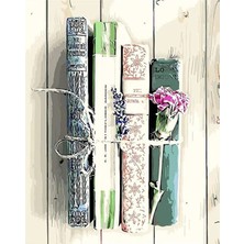 Hobbylab Kitap Aşkı Sticker(Çerçevesiz) 50X65 Sayılarla Boyama Hobi Seti