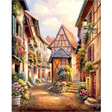Hobbylab Kula Evleri Çerçeveli 60X75 Sayılarla Boyama Hobi Seti