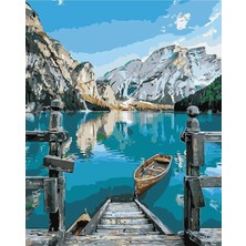 Hobi Tedarik Turkuaz Göl Çerçeveli 90X110 Sayılarla Boyama Hobi Seti