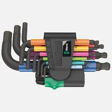 Wera Hex-Plus 950/9 Çok Renkli Allen Anahtar Seti