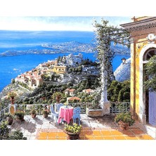 Hobbylab Mikanos Manzarası Çerçeveli 70X90 Sayılarla Boyama Hobi Seti
