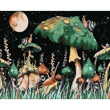 Hobbylab Ay Mantarları Çerçeveli 90X110 Sayılarla Boyama Hobi Seti