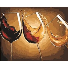 Hobbylab Sarhoş Kadehler Sticker(Çerçevesiz) 50X65 Sayılarla Boyama Hobi Seti