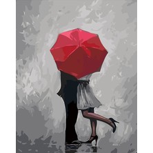 JN Store Kaçak Aşk (Çerçevesiz) 70X90 cm Sayılarla Boyama Hobi Seti