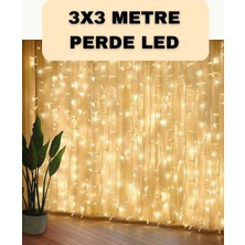 Shopwave Dekoratif 3x3 LED Perde Işık Şelale Tasarım Enerji Tasarruflu
