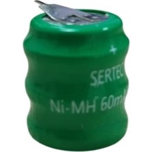 Renas Store - 3.6V 3S1P 60 Mah 2 Pin Nı-Mh Buton Pil