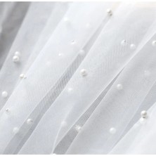 Bba New Trend Incili Yarım Vualet Gelin Kep Yarım Gelin,duvak,gelinlik Aksesuar,nikah Aksesuari,