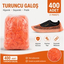 Arg Turuncu Galoş 400 Adet Tek Kullanımlık Ayakkabı Galoşu