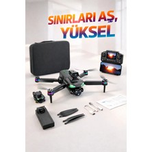 Full Hd Görüntü Akıllı Geri Dönüş Özellikli 1000 Metre Menzilli Ekranlı Drone Kumandası