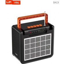 Kimiso lionalin V96 System Güneş Enerjili Kablosuz Bluetooth Hoparlör, Powerbank ve Çok Fonksiyonlu LED Aydınlatma Sistemi (Good Bass)