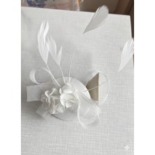 Bba New Trend Nikah Şapkası Vualet Beyaz Gelin Kep Şık Nikah Aksesuarı,vintage Puanlı Tül Vualet Kep Gelin Şapkası