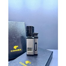 Cohiba 3 Torch Pürmüz Alevli Puro Delicili Rüzgara Dayanıklı Çelik Çakmak