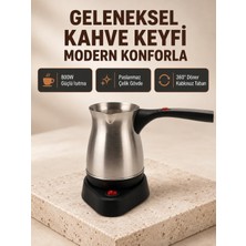 Renas Store Elektrikli Türk Kahvesi Cezvesi 800W Kablosuz Döner Tabanlı