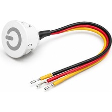 Powermaster PM-30775 5V 13 mm Kablolu Beyaz LED Dimmer Switch Buton