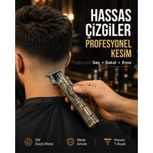 Renas Store Mey Ithalat® Kompakt Tasarımlı, Güçlü Motorlu Saç Sakal Kesme Makinesi ve 4 Kılavuz Tarak