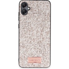 Renas Store Onegif Samsung Galaxy A05 Bright Simli Kapak - Gold