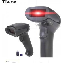Tiwox Tıwox VSK-118+ 2d Karekod Kablosuz Barkod Okuyucu + Mını USB Dongle