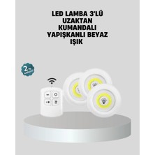 Shopwave Uzaktan Kumandalı 3’lü Ayarlanabilir Spot LED Işık Seti