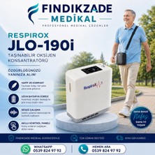 Respirox JLO-190I Taşınabilir Oksijen Cihazı Portatif Oksijen Cihazı 2 Adet Batarya