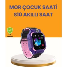 Shopwave S10 Mor Akıllı Çocuk Saati Konum Takip ve Güvenlik Özellikli