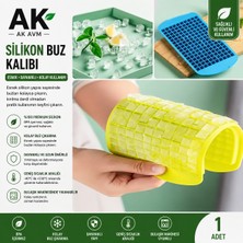 Ak Avm Silikon Buz Kalıbı Esnek Mini Buz Küpü Kalıbı Kolay Çıkarılabilir Buzluk Kalıbı