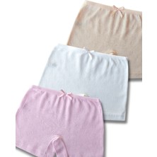 Panfilia %100 Pamuk Kız Çocuk Boxer 3'lü Set / Külot / Iççamaşır